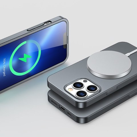 Etui pokrowiec do iPhone 13 Pro obudowa na tył i przód + szkło hartowane szary Etui pokrowiec do iPhone 13 Pro obudowa na tył i przód + szkło hartowane szary
