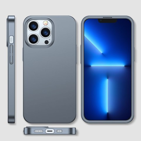Etui pokrowiec do iPhone 13 Pro obudowa na tył i przód + szkło hartowane szary Etui pokrowiec do iPhone 13 Pro obudowa na tył i przód + szkło hartowane szary