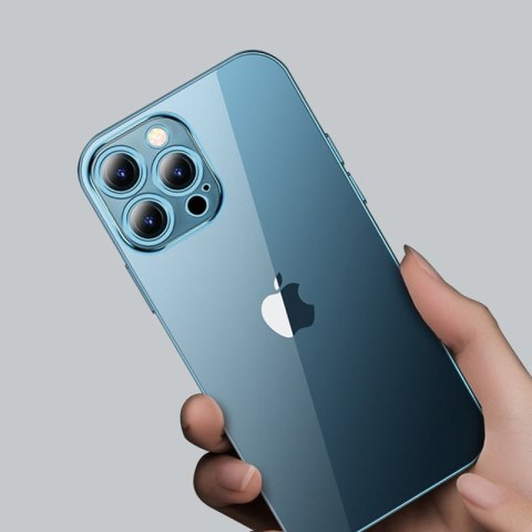 Etui pokrowiec do iPhone 13 Pro obudowa z metaliczną ramką srebrny Etui pokrowiec do iPhone 13 Pro obudowa z metaliczną ramką srebrny