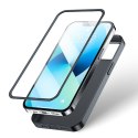 Etui pokrowiec do iPhone 13 obudowa na tył i przód + szkło hartowane czarny