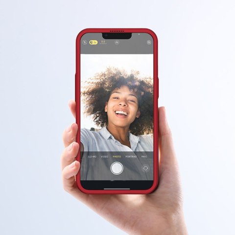 Etui pokrowiec do iPhone 13 obudowa na tył i przód + szkło hartowane czerwony Etui pokrowiec do iPhone 13 obudowa na tył i przód + szkło hartowane czerwony