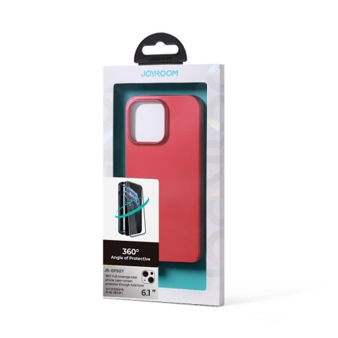 Etui pokrowiec do iPhone 13 obudowa na tył i przód + szkło hartowane czerwony Etui pokrowiec do iPhone 13 obudowa na tył i przód + szkło hartowane czerwony