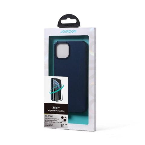 Etui pokrowiec do iPhone 13 obudowa na tył i przód + szkło hartowane niebieski Etui pokrowiec do iPhone 13 obudowa na tył i przód + szkło hartowane niebieski