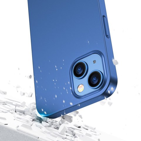 Etui pokrowiec do iPhone 13 obudowa na tył i przód + szkło hartowane niebieski Etui pokrowiec do iPhone 13 obudowa na tył i przód + szkło hartowane niebieski