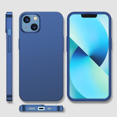 Etui pokrowiec do iPhone 13 obudowa na tył i przód + szkło hartowane niebieski Etui pokrowiec do iPhone 13 obudowa na tył i przód + szkło hartowane niebieski