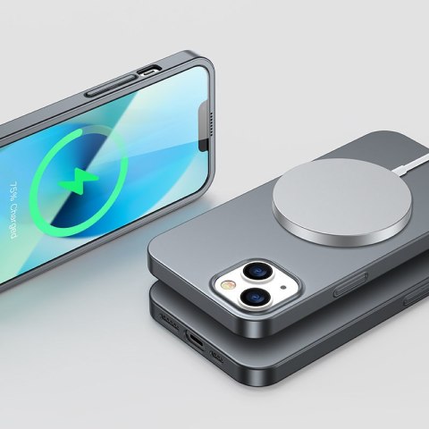 Etui pokrowiec do iPhone 13 obudowa na tył i przód + szkło hartowane szary Etui pokrowiec do iPhone 13 obudowa na tył i przód + szkło hartowane szary