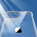 Etui pokrowiec do iPhone 13 pancerna obudowa z haczykami podstawką przezroczysty