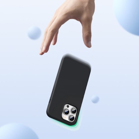Gumowe elastyczne silikonowe etui pokrowiec iPhone 13 Pro Max czarny Gumowe elastyczne silikonowe etui pokrowiec iPhone 13 Pro Max czarny