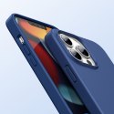Gumowe elastyczne silikonowe etui pokrowiec iPhone 13 Pro Max niebieski