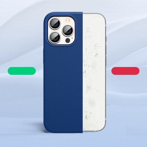 Gumowe elastyczne silikonowe etui pokrowiec iPhone 13 Pro Max niebieski Gumowe elastyczne silikonowe etui pokrowiec iPhone 13 Pro Max niebieski