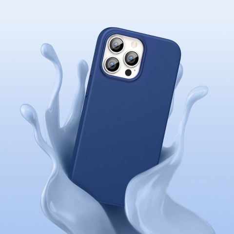 Gumowe elastyczne silikonowe etui pokrowiec iPhone 13 Pro Max niebieski Gumowe elastyczne silikonowe etui pokrowiec iPhone 13 Pro Max niebieski