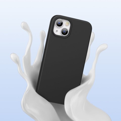 Gumowe elastyczne silikonowe etui pokrowiec iPhone 13 mini czarny Gumowe elastyczne silikonowe etui pokrowiec iPhone 13 mini czarny