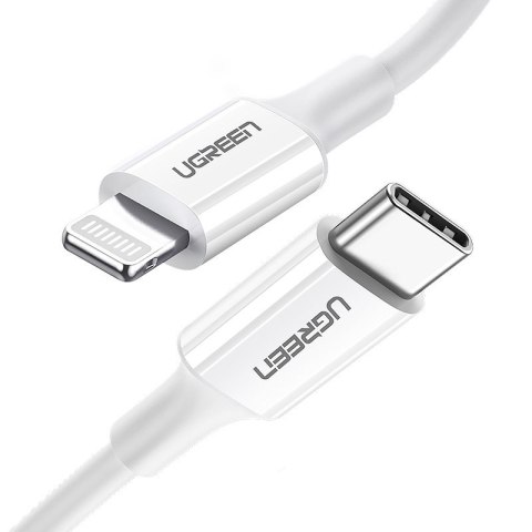 Kabel przewód do iPhone MFi USB-C - Lightning 20W 3A 0.5m biały Kabel przewód do iPhone MFi USB-C - Lightning 20W 3A 0.5m biały