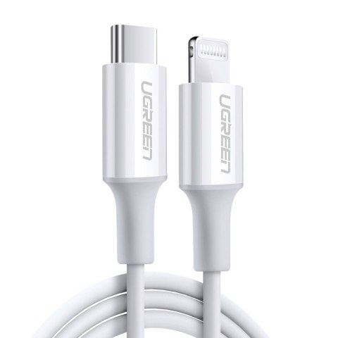 Kabel przewód do iPhone MFi USB-C - Lightning 20W 3A 0.5m biały Kabel przewód do iPhone MFi USB-C - Lightning 20W 3A 0.5m biały