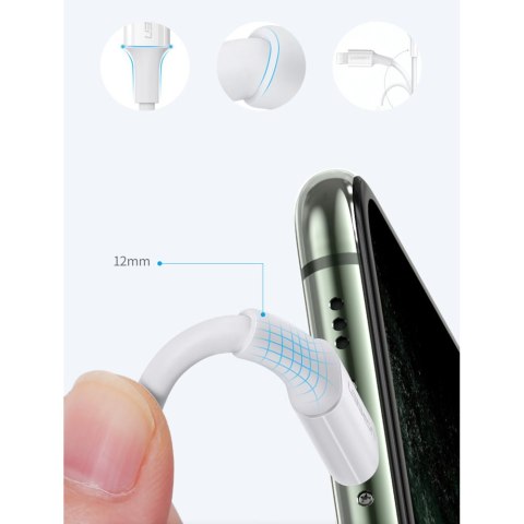 Kabel przewód do iPhone MFi USB-C - Lightning 20W 3A 0.5m biały Kabel przewód do iPhone MFi USB-C - Lightning 20W 3A 0.5m biały