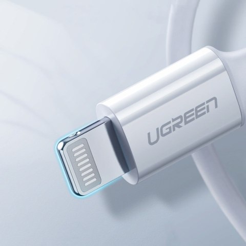 Kabel przewód do iPhone MFi USB-C - Lightning 20W 3A 0.5m biały Kabel przewód do iPhone MFi USB-C - Lightning 20W 3A 0.5m biały