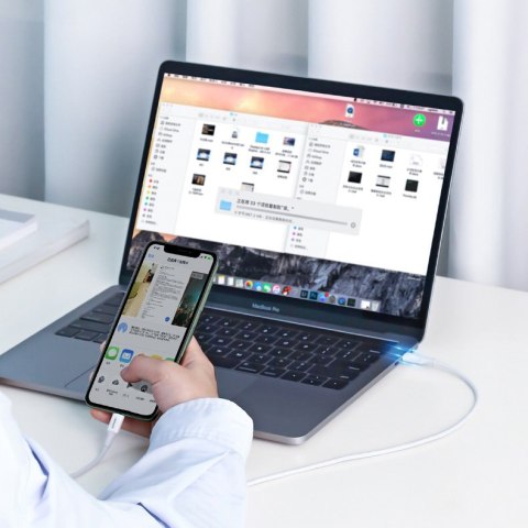 Kabel przewód do iPhone MFi USB-C - Lightning 20W 3A 0.5m biały Kabel przewód do iPhone MFi USB-C - Lightning 20W 3A 0.5m biały