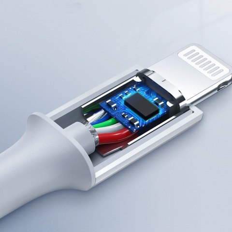 Kabel przewód do iPhone MFi USB-C - Lightning 20W 3A 0.5m biały Kabel przewód do iPhone MFi USB-C - Lightning 20W 3A 0.5m biały