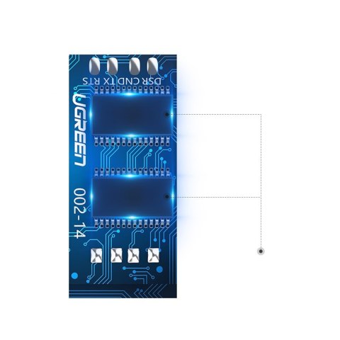 Kabel przewód konsolowy przejściówka USB - RJ45 skrętka ethernet 1.5m czarny Kabel przewód konsolowy przejściówka USB - RJ45 skrętka ethernet 1.5m czarny