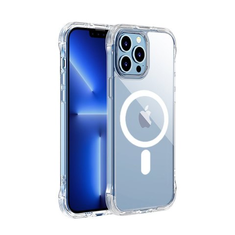 Magnetyczne etui do iPhone 13 Pro pancerny pokrowiec z haczykami podstawką przezroczysty Magnetyczne etui do iPhone 13 Pro pancerny pokrowiec z haczykami podstawką przezroczysty