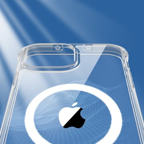 Magnetyczne etui do iPhone 13 Pro pancerny pokrowiec z haczykami podstawką przezroczysty Magnetyczne etui do iPhone 13 Pro pancerny pokrowiec z haczykami podstawką przezroczysty