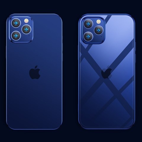NBS ultra cienkie przezroczyste etui z metaliczną ramką do iPhone 12 Pro Max zielony NBS ultra cienkie przezroczyste etui z metaliczną ramką do iPhone 12 Pro Max zielony
