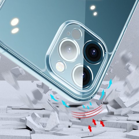 Ochronne wytrzymałe etui do iPhone 12 Pro Max Crystal Series przezroczysty Ochronne wytrzymałe etui do iPhone 12 Pro Max Crystal Series przezroczysty
