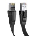 Płaski Kabel przewód patchcord sieciowy LAN Ethernet Cat.8 U/FTP 2m czarny