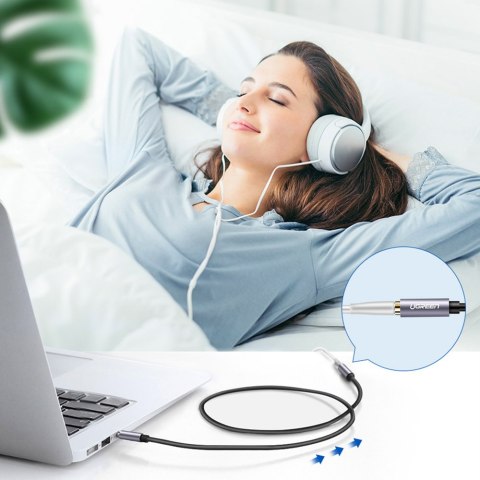 Przedłużacz kabel adapter audio AUX mini jack 3.5mm 1.5m niebieski Przedłużacz kabel adapter audio AUX mini jack 3.5mm 1.5m niebieski