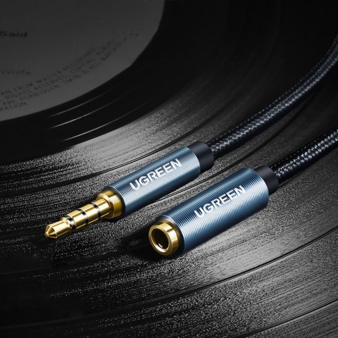 Przedłużacz kabel adapter audio AUX mini jack 3.5mm 1.5m niebieski Przedłużacz kabel adapter audio AUX mini jack 3.5mm 1.5m niebieski