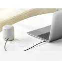 Przewód kabel kątowy AUX 2x mini jack 3.5mm 1.5m niebieski
