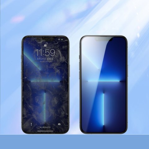 Szkło hartowane do iPhone 14 Plus na cały ekran z ramką przezroczysty Knight 2.5D TG Szkło hartowane do iPhone 14 Plus na cały ekran z ramką przezroczysty Knight 2.5D TG