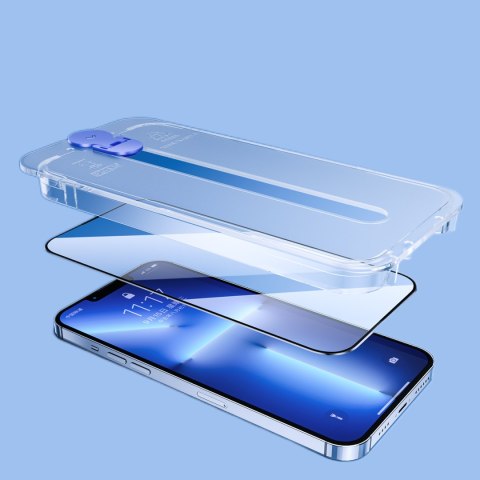 Szkło hartowane do iPhone 14 Pro Max z zestawem montażowym przezroczysty Knight Szkło hartowane do iPhone 14 Pro Max z zestawem montażowym przezroczysty Knight