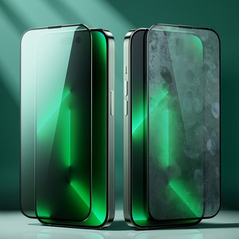 Zielone szkło hartowane do iPhone 14 Pro z filtrem Anti Blue Light na cały ekran Knight Zielone szkło hartowane do iPhone 14 Pro z filtrem Anti Blue Light na cały ekran Knight