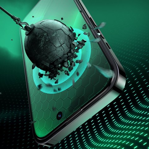 Zielone szkło hartowane do iPhone 14 Pro z filtrem Anti Blue Light na cały ekran Knight Zielone szkło hartowane do iPhone 14 Pro z filtrem Anti Blue Light na cały ekran Knight