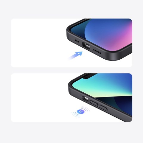 Elastyczne silikonowe etui na telefon do iPhone 14 Plus Protective Case czarny Elastyczne silikonowe etui na telefon do iPhone 14 Plus Protective Case czarny