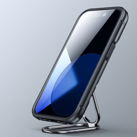 Etui do iPhone 14 Pro pancerny pokrowiec z podstawką uchwytem ring holder czarne Etui do iPhone 14 Pro pancerny pokrowiec z podstawką uchwytem ring holder czarne