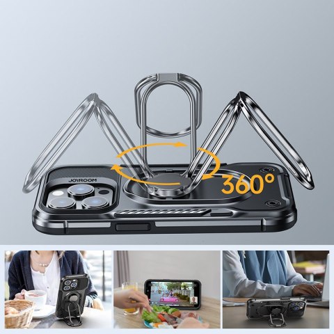 Etui do iPhone 14 Pro pancerny pokrowiec z podstawką uchwytem ring holder czarne Etui do iPhone 14 Pro pancerny pokrowiec z podstawką uchwytem ring holder czarne