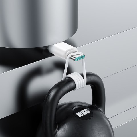 Kabel przewód USB-C - USB-C 480Mb/s 60W 1m biały Kabel przewód USB-C - USB-C 480Mb/s 60W 1m biały