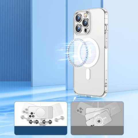 Magnetyczne etui do iPhone 14 Plus kompatybilne z MagSafe przezroczysty 14D Magnetyczne etui do iPhone 14 Plus kompatybilne z MagSafe przezroczysty 14D