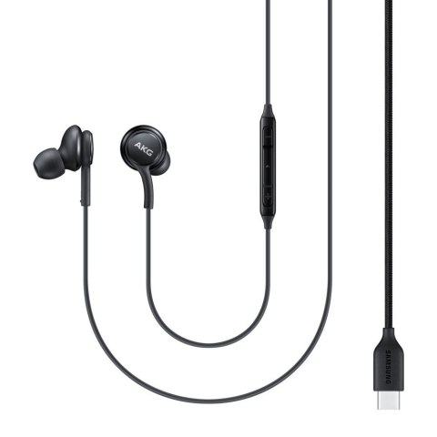 Przewodowe słuchawki dokanałowe AKG złącze USB-C czarny Przewodowe słuchawki dokanałowe AKG złącze USB-C czarny