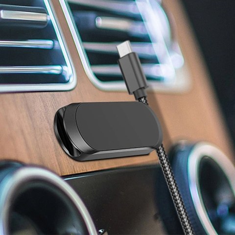 Samoprzylepny uchwyt magnetyczny samochodowy na deskę rozdzielczą czarny Samoprzylepny uchwyt magnetyczny samochodowy na deskę rozdzielczą czarny