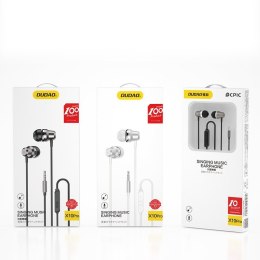 Słuchawki zestaw słuchawkowy z pilotem i mikrofonem 3,5 mm mini jack biały