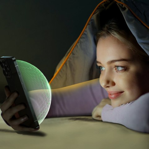 Zielone szkło hartowane do iPhone 14 Plus z filtrem Anti Blue Light na cały ekran Knight Zielone szkło hartowane do iPhone 14 Plus z filtrem Anti Blue Light na cały ekran Knight