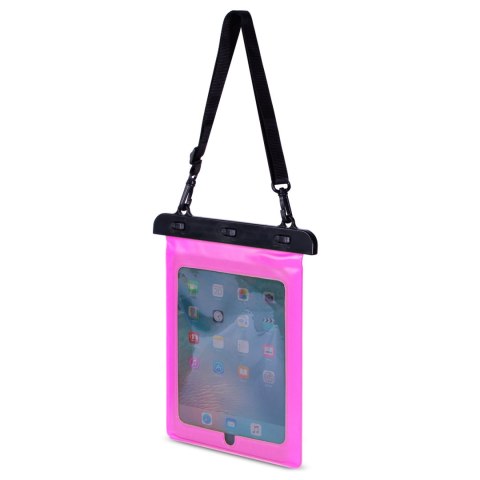 Etui wodoszczelne na tablet PVC z regulowanym paskiem Outdoor - różowe Etui wodoszczelne na tablet PVC z regulowanym paskiem Outdoor - różowe