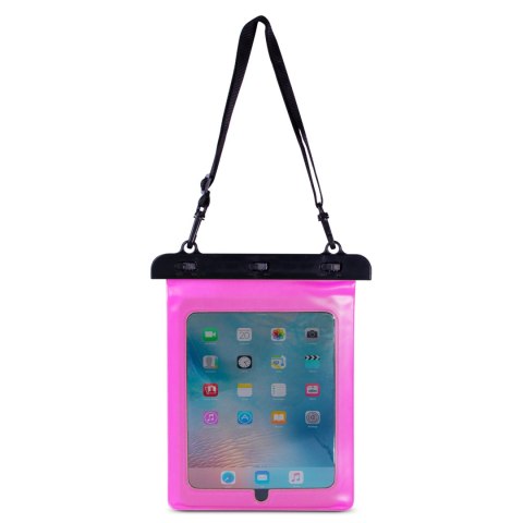 Etui wodoszczelne na tablet PVC z regulowanym paskiem Outdoor - różowe Etui wodoszczelne na tablet PVC z regulowanym paskiem Outdoor - różowe