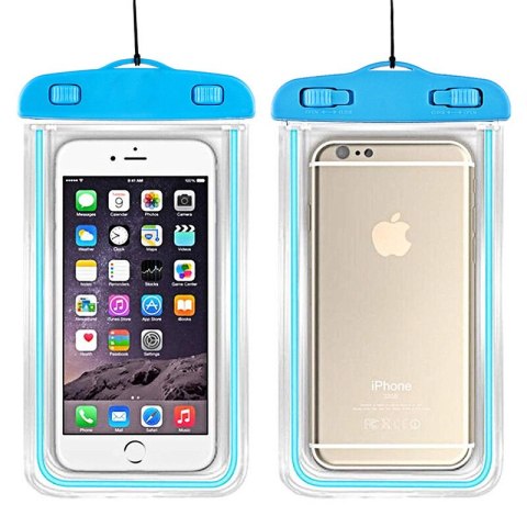 Etui wodoszczelne na telefon PVC ze smyczą Outdoor - pomarańczowe Etui wodoszczelne na telefon PVC ze smyczą Outdoor - pomarańczowe