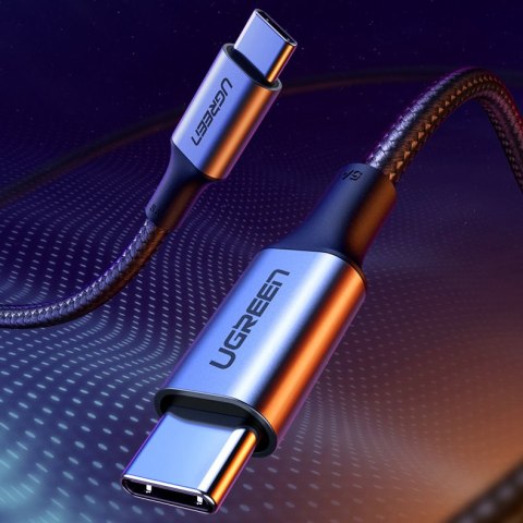 Kabel przewód USB-C Power Delivery 100W Quick Charge FCP 5A 3m szary Kabel przewód USB-C Power Delivery 100W Quick Charge FCP 5A 3m szary