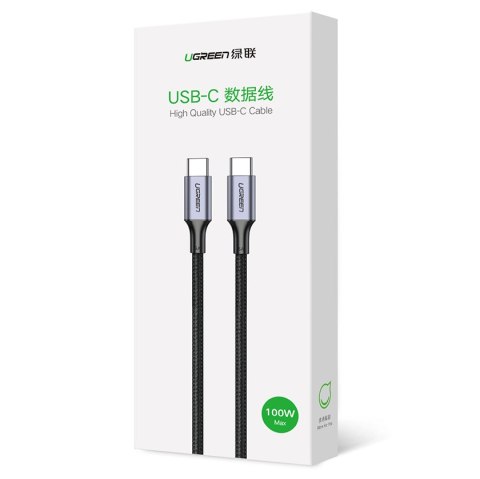 Kabel przewód USB-C Power Delivery 100W Quick Charge FCP 5A 3m szary Kabel przewód USB-C Power Delivery 100W Quick Charge FCP 5A 3m szary
