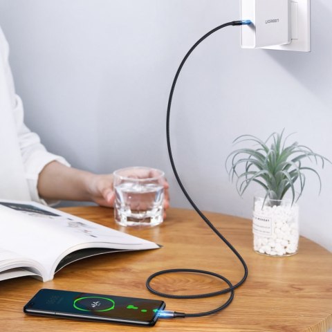 Kabel przewód USB-C Power Delivery 100W Quick Charge FCP 5A 3m szary Kabel przewód USB-C Power Delivery 100W Quick Charge FCP 5A 3m szary